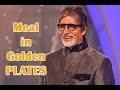 Amitabh Bachchan S Meal In Golden Plates TOI
