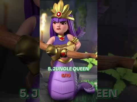 Rating ARCHER QUEEN'S SKINS | CLASH OF CLANS #clashofclans  #rgclan