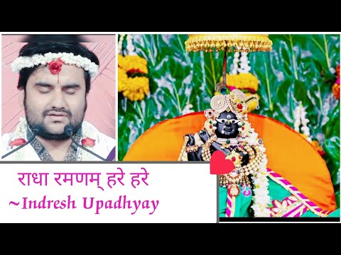 Radha Ramnam Hare Hare/राधा रमणम् हरे हरे/Indresh Upadhyay #bhaktipathikvideo #radharaman #vrindavan