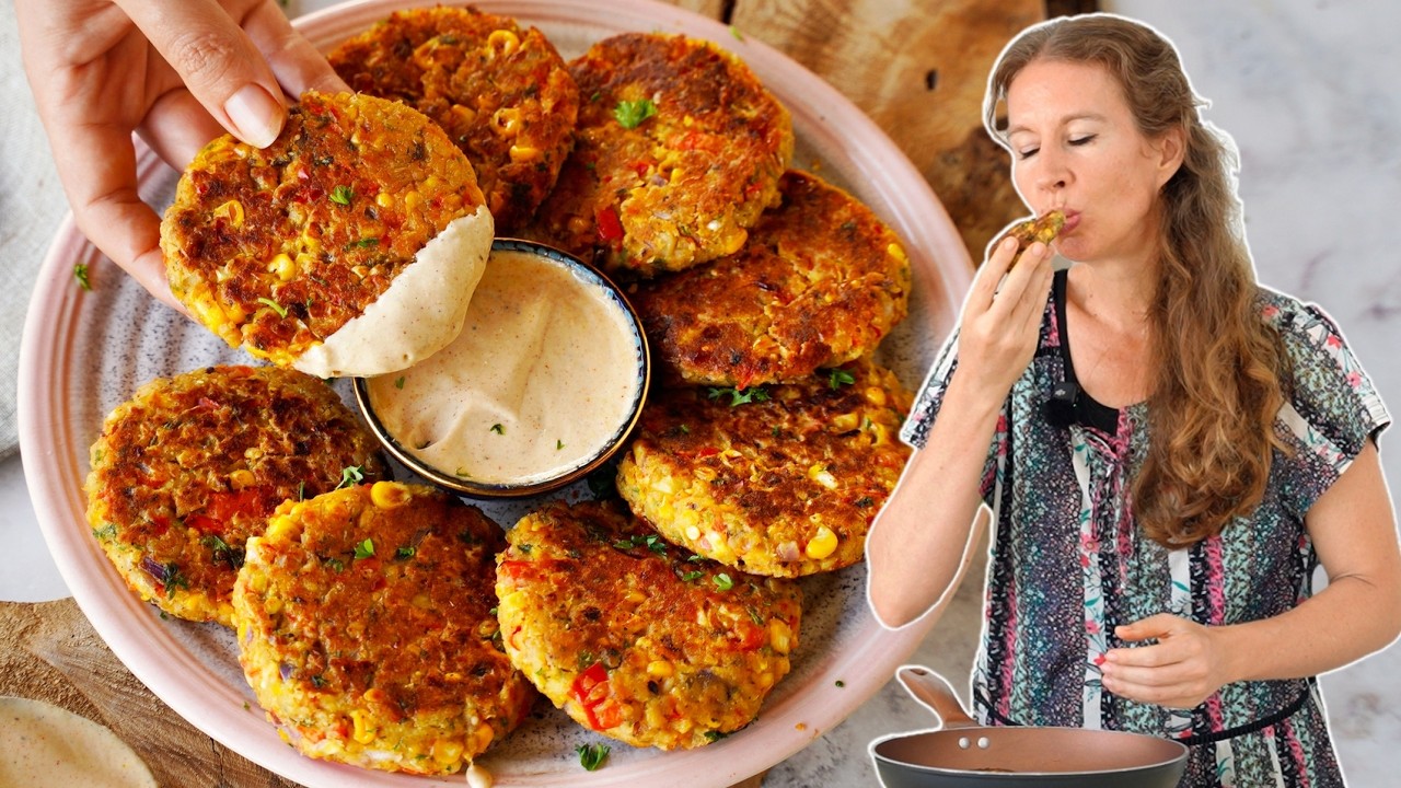 Crispy Chickpea Vegetable Fritters by Ela Vegan — recipe photo