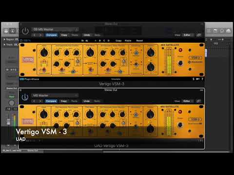 Vertigo VSM-3 Brainworx UAD vs Plugin Alliance