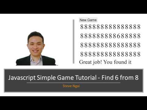 Javascript Simple Game Tutorial Find 6 From 8 Free Source Code