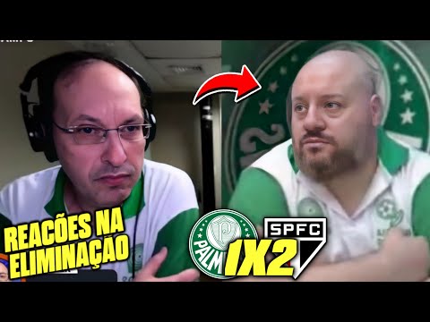 REAÇÕES DOS PALMEIRENSES APÓS ELIMINAÇÃO! REACT PALMEIRAS 1X2 SÃO PAULO