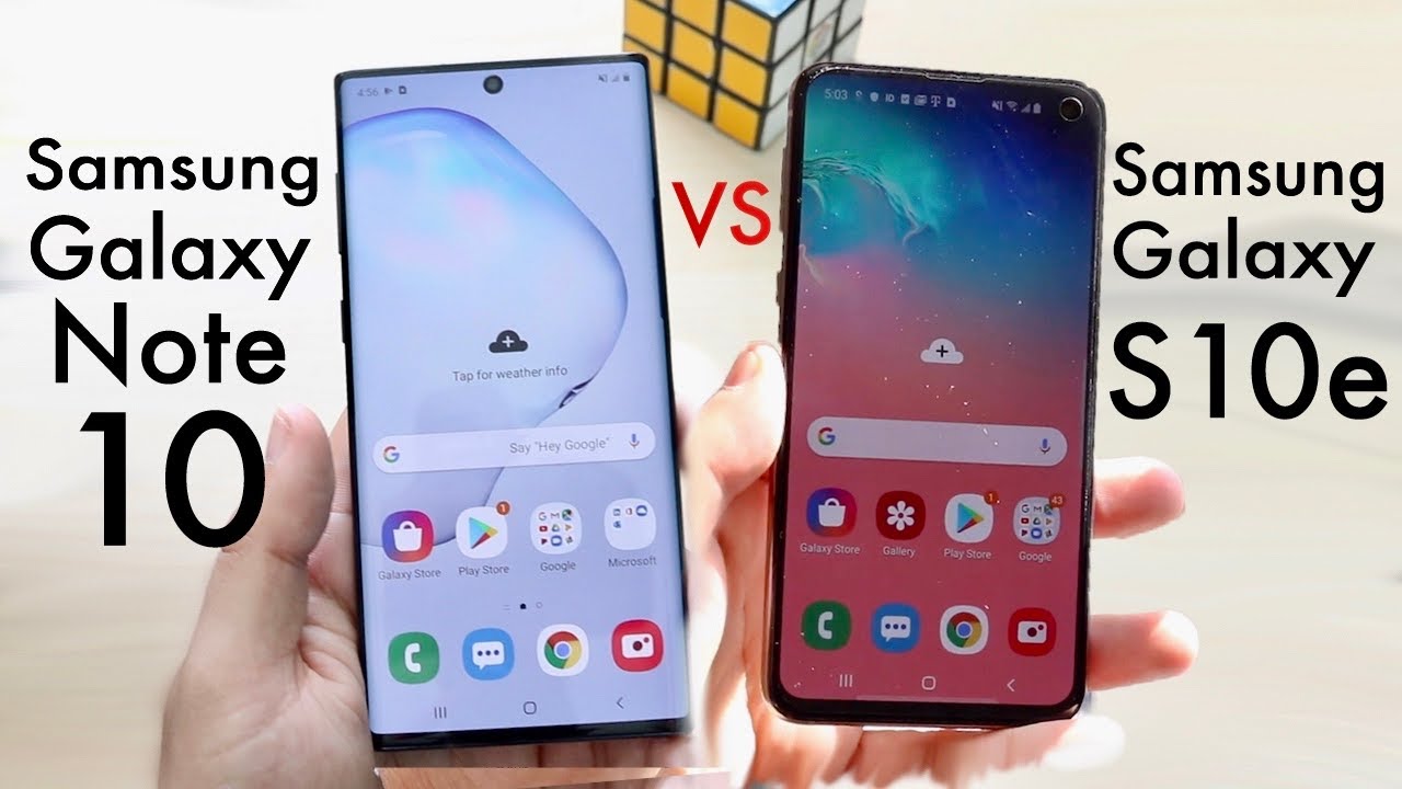 Samsung Galaxy Note 10 Vs Samsung Galaxy S10e! (Comparison) (Review)