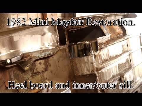 1982 Classic Mini heel board and sill replacement.