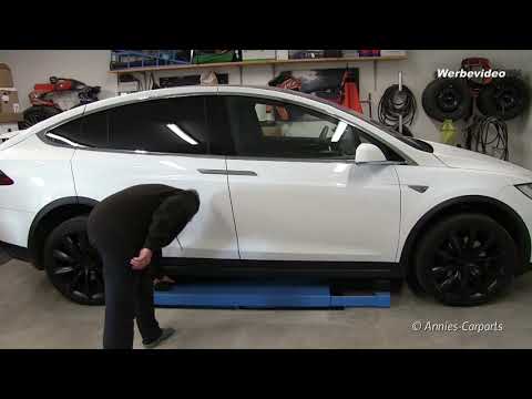 Twin Busch TW S3-18 U Scherenhebebühne / Unterfluhr Hebebühne erster Test mit Tesla Model X