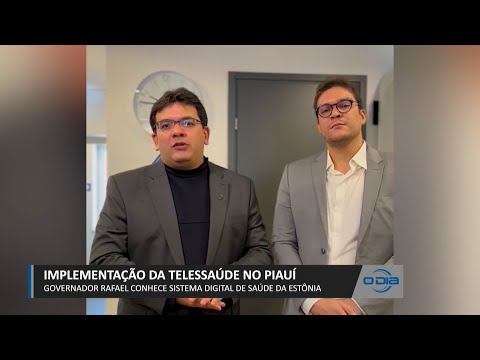 Rafael Fonteles visita a Estônia para conhecer projeto de criação de Telessaúde 04 04 2023