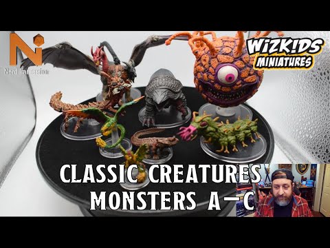 D&D Classic Collection: Monsters A-C Mini Review/Unboxing (WizKids) | Nerd Immersion