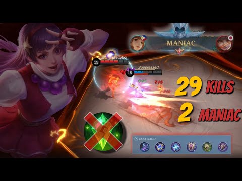GUINEVERE UNDERRATED BUILD 2023 | 29KILLS | 2 MANIAC | TOO MUCH DAMAGE | MOBILE LEGENDS 🔥