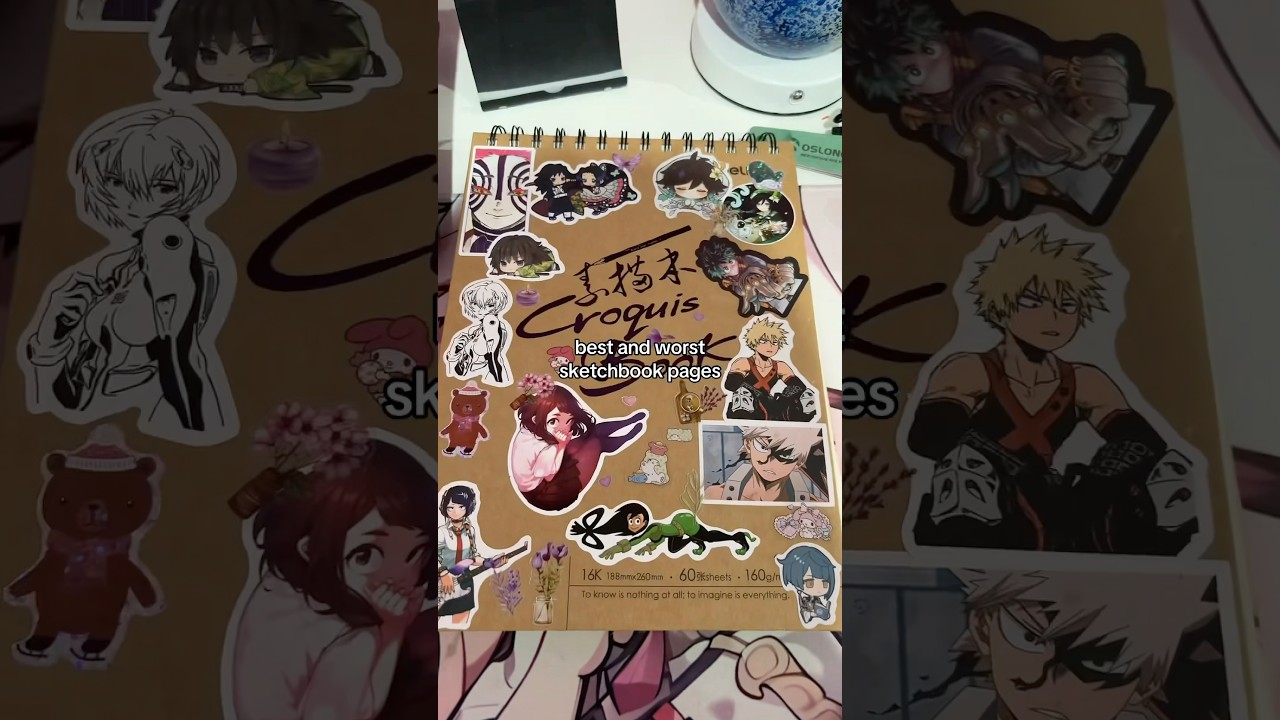 best and worst sketchbook pages🥹🥹 #art #artist #drawing #anime
