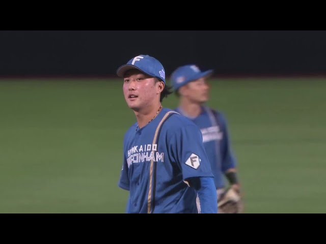 【9回裏】ファイターズ・柳川大晟 最後のバッターを空振り三振に抑えプロ初セーブを挙げる!!  2024年8月7日 東北楽天ゴールデンイーグルス 対 北海道日本ハムファイターズ
