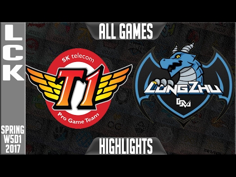 SKT vs LZ Highlights ALL GAMES - LCK Week 5 Day 1 Spring 2017 - SK Telecom T1 vs Longzhu Gaming G3