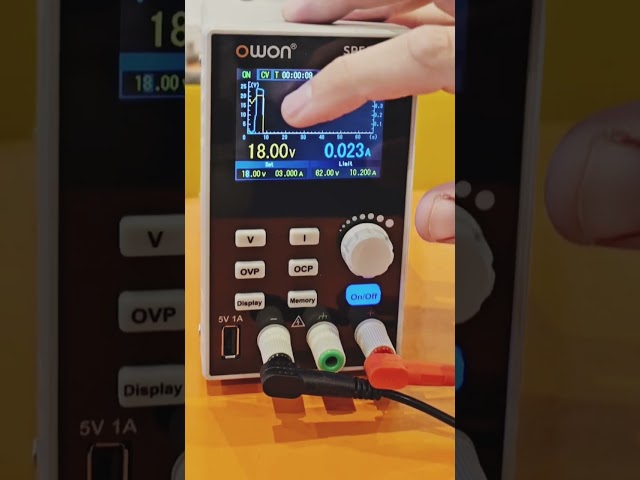 Vídeo relacionado con OWON SPE3102 Fuente de alimentación de laboratorio programable (0-30 V 0-10 A), fuente de alimentación de CC de 200 W, pantalla LCD de 2,8 pulgadas, software de PC de salida de canal único y carga USB