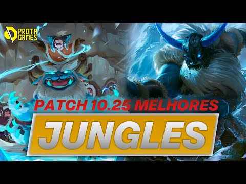 5 MELHORES JUNGLES DO PATCH 10.25 - LEAGUE OF LEGENDS