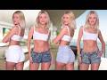 Low Rise Denim Shorts Try On Haul