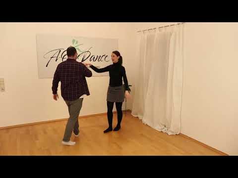 Discofox Figur: die Kuschelmühle - Demonstration, Kurzerklärung & Zählen mit Musik