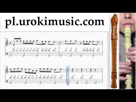 Jak Grać Na Flecie Prostym (Barokowy) Ozuna - Siguelo Bailando Tabulatura Lekcje um-i463