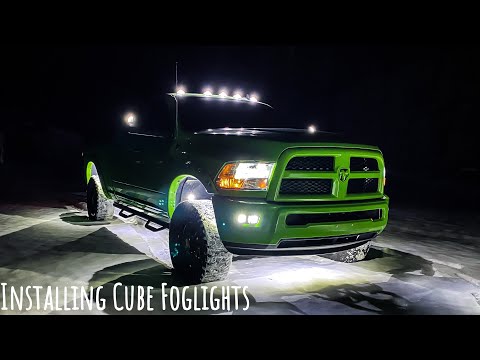 Ram Cube Fog Light Install, in detail