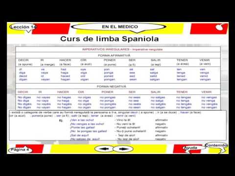 Curs video de limba Spaniola - Lectia 14