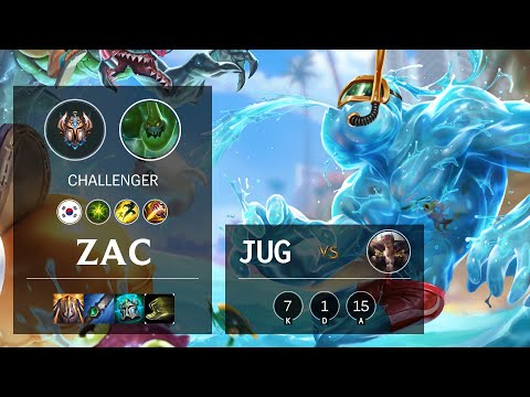 Zac Jungle vs Sett - KR Challenger Patch 10.15
