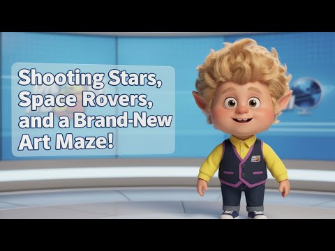 Shooting Stars, Space Rovers, and a Brand-New Art Maze!