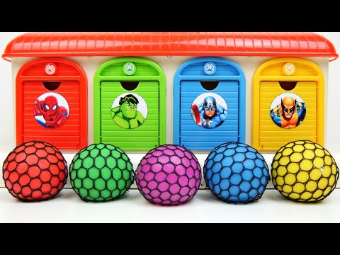 Satisfying Garage ASMR | Making Oddly Relax Transformation 5 Jelly Net Balls in 4 Color Garage ASMR
