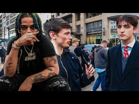 C Blu Reacts To Asking New Yorkers What They Do For a Living