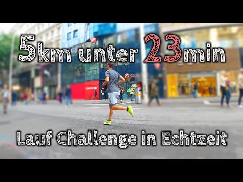 5km unter 23min laufen (schaffe ich das?) | Lauf Challenge