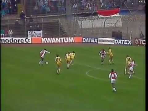 Goal! Bryan Roy. 16.04.1989. Ajax - Feyenoord