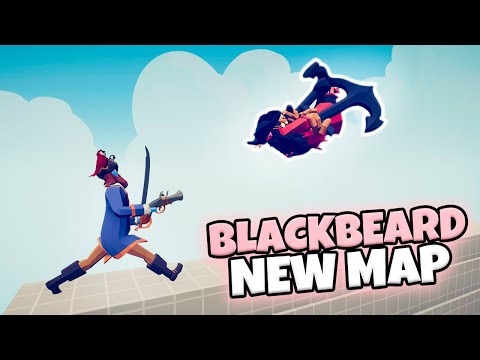BLACKBEARD 1 VS 1 EVERY UNIT ON NEW MAP | TABS UPDATE GAMEPLAY