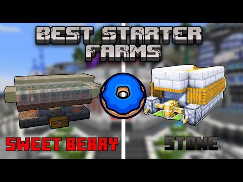 Best donut smp starter farms! (easy to build)!!!