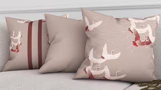 Декоративная подушка «942150» темно-бежевый, бежевый — видео о товаре