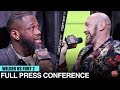 DEONTAY WILDER VS TYSON FURY 2 - FULL FOX PRESS CONFERENCE & FACE OFF VIDEO
