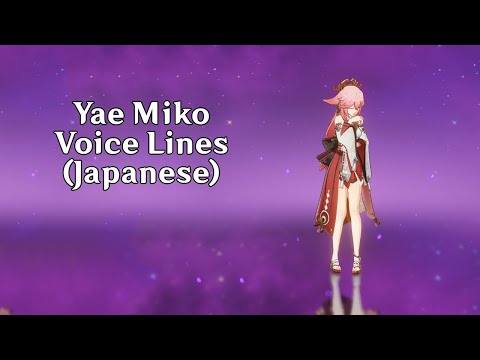 Yae Miko Voice Lines [Japanese] |Genshin Impact 2.5