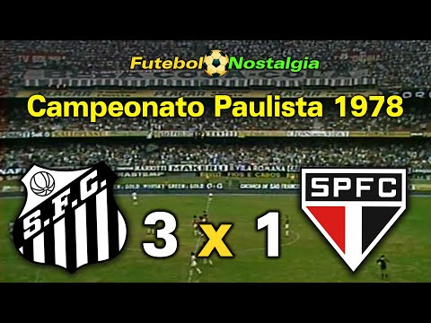 Santos 3 x 1 São Paulo - 01-10-1978 ( Campeonato Paulista )