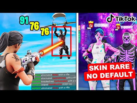 TROLLO un team di SKIN RARE con le HACK su FORTNITE!😂