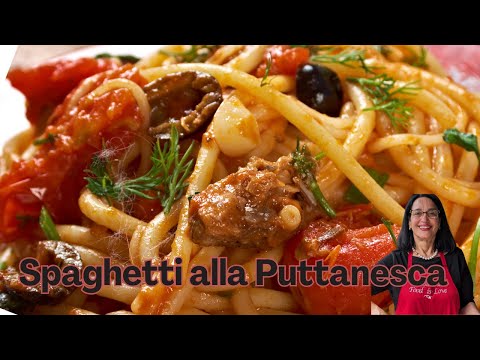 Spaghetti alla Puttanesca.Discover how we make this flavorful pasta dish and why we love it so much.