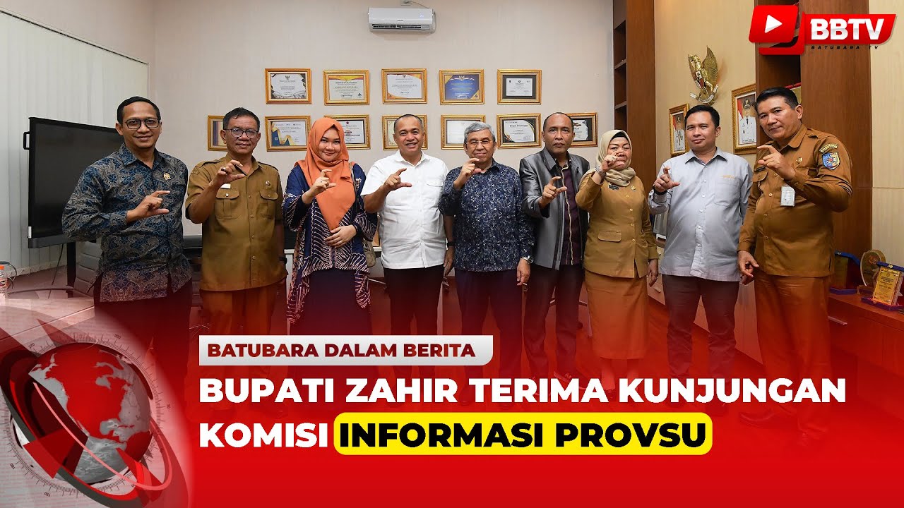 BUPATI ZAHIR TERIMA KUNJUNGAN KOMISI INFORMASI PROVSU