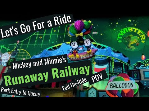 FULL RIDE POV Mickey and Minnie's Runaway Railway | Disney Hollywood Studios