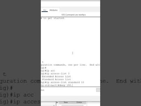 Network-Block via Standard ACL Configuration On Packettracer | Networking Academy | #ACL | #Network
