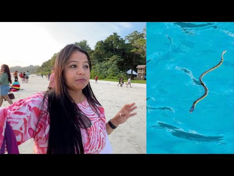 Andaman ke beach par Snake