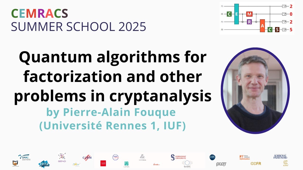 CEMRACS 2025 - Quantum algorithms for factorization and other problems in cryptanalysis - Part2