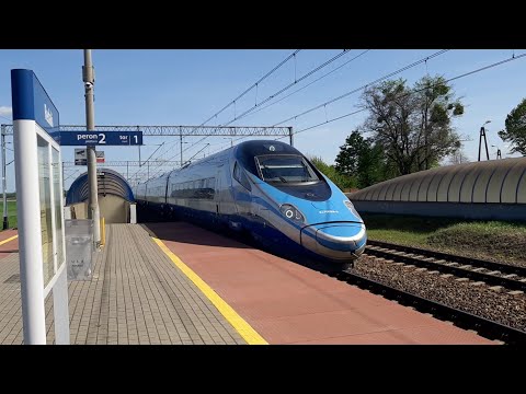 Pendolino 200km/h przez stację w Redakach