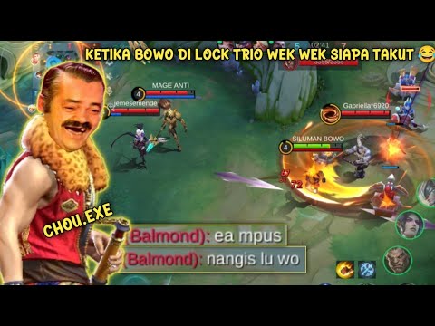 CHOU.EXE - KETIKA BOWO DI LOCK TRIO WEK WEK SIAPA TAKUT 😂 