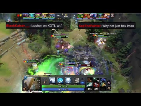 5Head Save- KotL with Basher that wins the Roshan fight vs 9Pandas