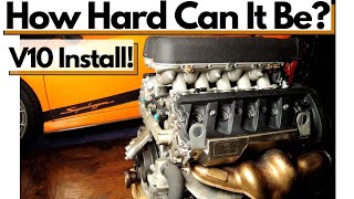 The COMPLETE Lamborghini Gallardo Engine Install Guide | Pre LP Engine, Transmission, Bumper Install