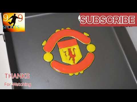 Manchester United Logo Pancake Art⚽⚽🍔🍔