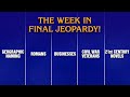 A Week In Final Jeopardy 11 10 25 11 14 25 JEOPARDY
