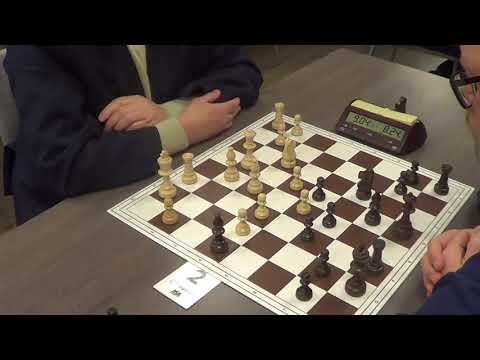 GM Evgeny Sveshnikov - IM Casper Thomas, French Defence, Advance variation, Rapid chess