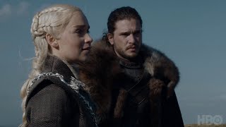 Game of Thrones: Cast Commentary on Jon, Daenerys, and Jorah Meeting (HBO)